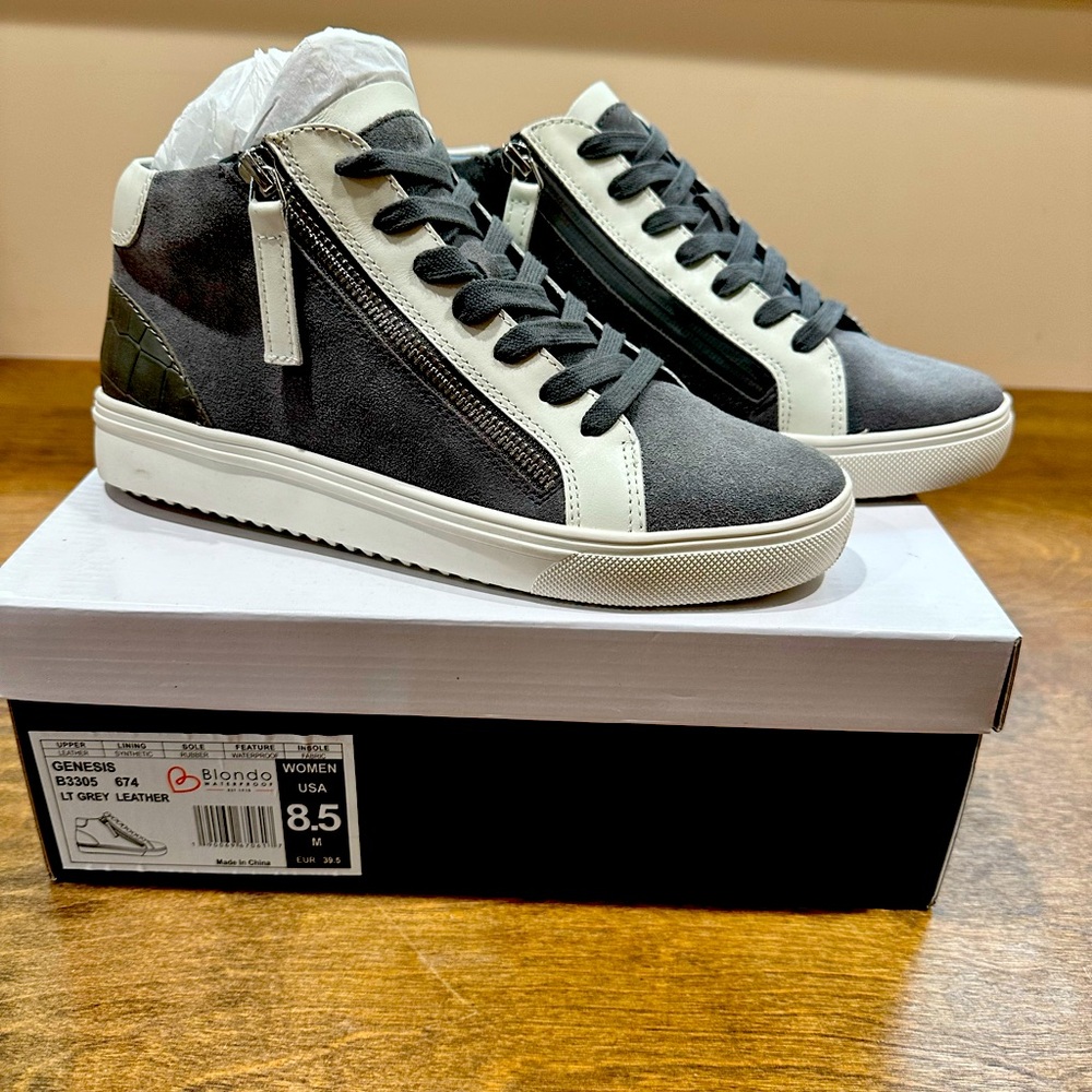 Blondo Genesis Waterproof Sneakers Gray Size 8.5